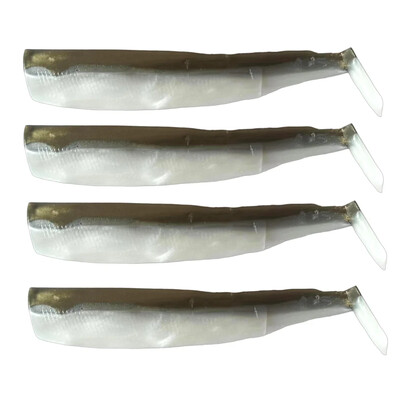 TEKNIK Black Minnow Body Soft Lure Jig Head 70mm/90mm/110mm Black Minnow For Bass Pike Szilikon Csali Easy Shiner Jigging Leurre