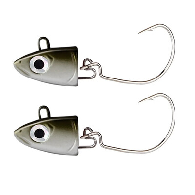 TEKNIK Black Minnow Body Soft Lure Jig Head 70mm/90mm/110mm Black Minnow For Bass Pike Szilikon Csali Easy Shiner Jigging Leurre