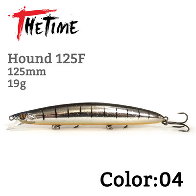 THETIME Jauns HOUND125F Glide 19g Peldošs Minnow Lure Long Casting Vobleri Jerbait Mākslīgā ēsma Bass līdakas foreļu makšķerēšanai