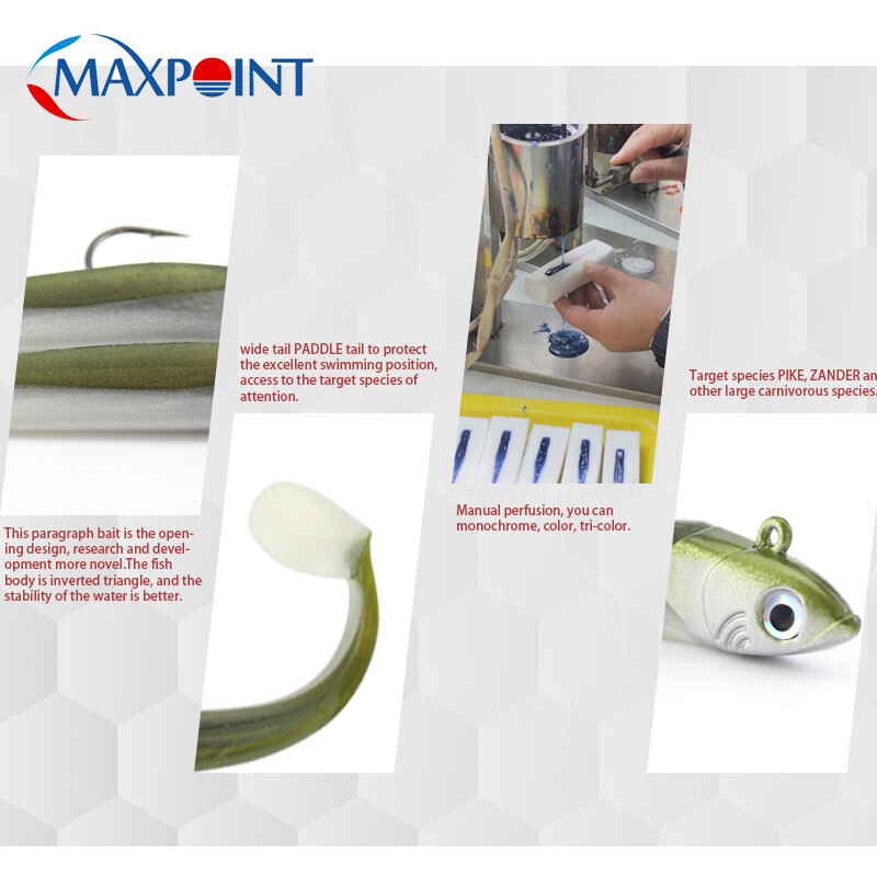 Gyvybiški plaukimo jaukai su vibracija ir šliužų veiksmu su 20 g Jigs for Lake River Lydekos žvejybos masalai Minkšti PVC masalai 11 cm masalas