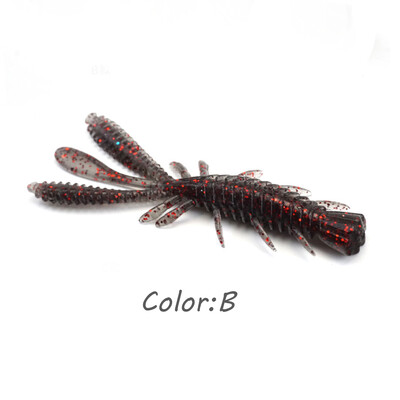 50/60/70mm Rybárske Mäkké Nástrahy Swimbait 10ks Mäkké Plastové Nástrahy pre Ned Rig Plastové Nástrahy Bass Stick Swimbait Nástrahy pre Raky TPE