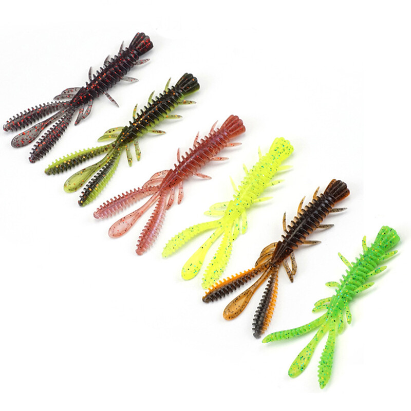 50/60/70mm Rybárske Mäkké Nástrahy Swimbait 10ks Mäkké Plastové Nástrahy pre Ned Rig Plastové Nástrahy Bass Stick Swimbait Nástrahy pre Raky TPE