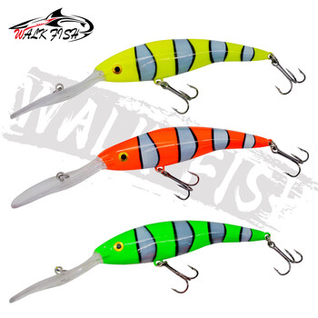 WALK FISH 1 ΤΕΜ. Deep Tail Dancer Super Diving Minnow Lure 14g 20g Hard Plastic Wobbler Bait for Trout Bass Pike Fishing