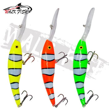 WALK FISH 1 ΤΕΜ. Deep Tail Dancer Super Diving Minnow Lure 14g 20g Hard Plastic Wobbler Bait for Trout Bass Pike Fishing