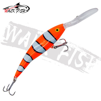 WALK FISH 1 ΤΕΜ. Deep Tail Dancer Super Diving Minnow Lure 14g 20g Hard Plastic Wobbler Bait for Trout Bass Pike Fishing