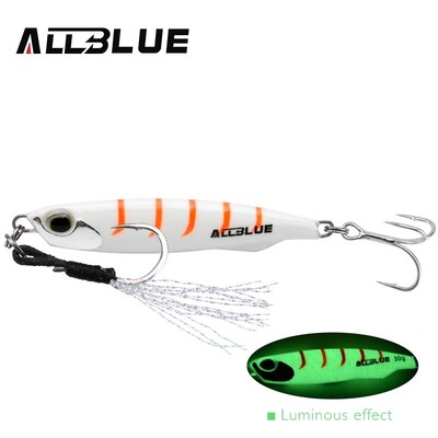 ALLBLUE DRAGER SLIM fém öntő kanál 20G 30G 40G 60G Shore Drag Cast Jigging Sea Bass csali mesterséges csali horgászfelszerelés
