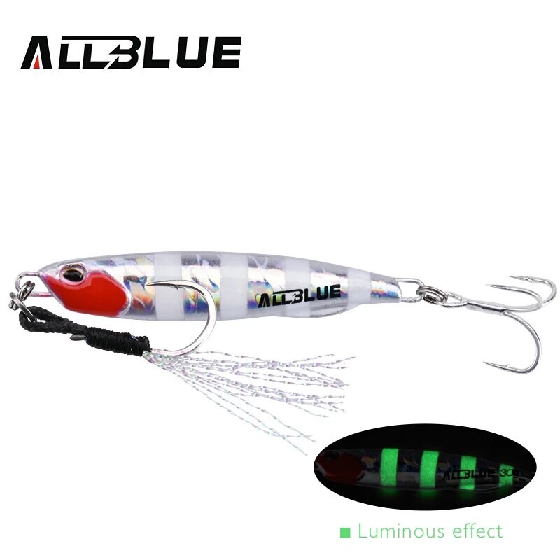 ALLBLUE DRAGER SLIM fém öntő kanál 20G 30G 40G 60G Shore Drag Cast Jigging Sea Bass csali mesterséges csali horgászfelszerelés