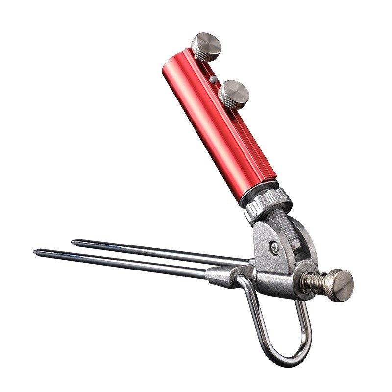 Jauns nerūsējošā tērauda sabiezināts, regulējams makšķeres stieņa kronšteins makšķeres stieņa divējāda lietojuma kronšteins makšķeres stieņa turētājs