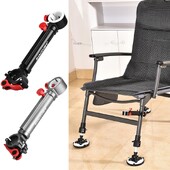 Žvejybos skėčio meškerės laikiklio stovas, skėčio stovo laikiklis, tvirtinamas prie žvejybos kėdės, reguliuojamas spaustuku tvirtinamas atraminio rėmo stovas