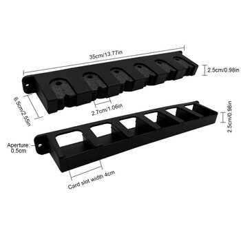 Държачи за въдици за стенен монтаж Вертикална стойка за въдици Магазин 6 въдици Стойки за съхранение на въдици за гараж