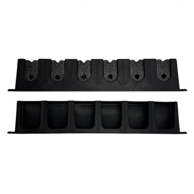 Seinale kinnitatavad õngehoidikud vertikaalsed õngede riiulid 6 ridva hoiuraamid garaaži jaoks