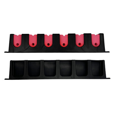 Seinale kinnitatavad õngehoidikud vertikaalsed õngede riiulid 6 ridva hoiuraamid garaaži jaoks