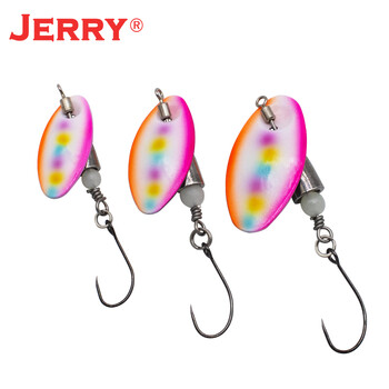 Jerry Wukong AR-S Spinner Bait Trout Fishing Spinning Tengsten Metal Rotating Blade Swival Brain Τεχνητό δόλωμα Perch Pike