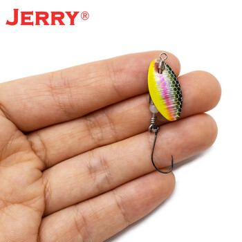 Jerry Wukong AR-S Spinner Bait Trout Fishing Spinning Tengsten Metal Rotating Blade Swival Brain Τεχνητό δόλωμα Perch Pike