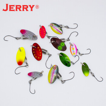 Jerry Wukong AR-S Spinner Bait Trout Fishing Spinning Tengsten Metal Rotating Blade Swival Brain Τεχνητό δόλωμα Perch Pike