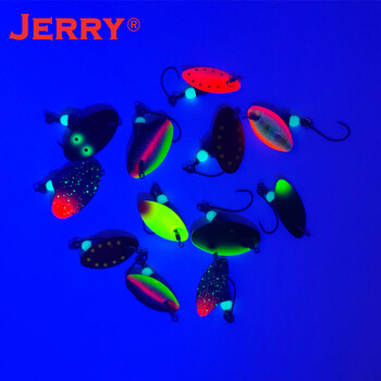 Jerry Wukong AR-S Spinner Bait Trout Fishing Spinning Tengsten Metal Rotating Blade Swival Brain Τεχνητό δόλωμα Perch Pike