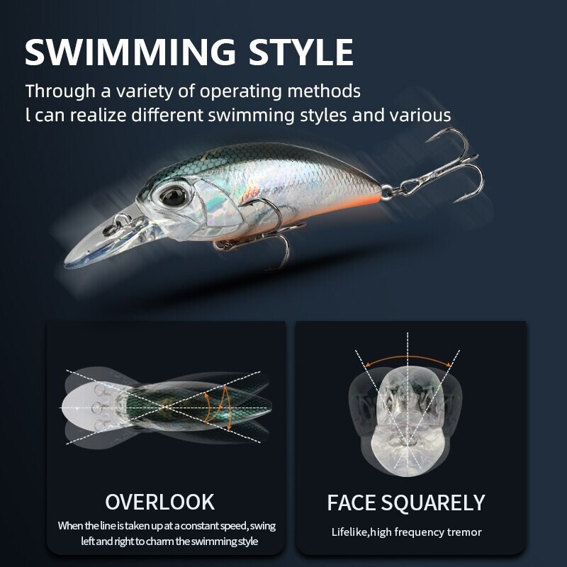 MEREDITH JERK CRANK M65 plūduriuojantis 14 g karšto modelio žvejybos masalas kietas masalas 11 spalvų voblerio švaistiklis Kokybė profesionalus gylis 2,0-2,5 m