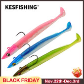 KESFISHING Crazy Shiner 15cm 30g Plastikinis minkštas masalas su džigo galvute irklo uodega