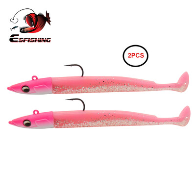 KESFISHING Crazy Shiner 15cm 30g Plastikinis minkštas masalas su džigo galvute irklo uodega