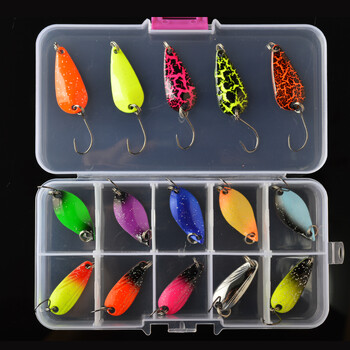 TOMA Trout Spoon Lure Set Metal Bait 2,5g 3g 4,5g 5g mixed Colors Pesca Freshwater Fishing Tackle Isca Artificial Lake Fishing