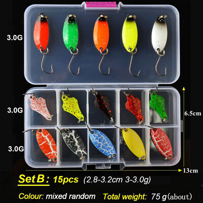 TOMA pisztráng kanál csali készlet fém csali 2,5 g 3 g 4,5 g 5 g vegyes színek Pesca édesvízi horgászfelszerelés Isca mesterséges horgásztó