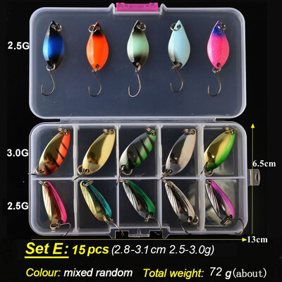 TOMA pisztráng kanál csali készlet fém csali 2,5 g 3 g 4,5 g 5 g vegyes színek Pesca édesvízi horgászfelszerelés Isca mesterséges horgásztó