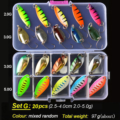 TOMA pisztráng kanál csali készlet fém csali 2,5 g 3 g 4,5 g 5 g vegyes színek Pesca édesvízi horgászfelszerelés Isca mesterséges horgásztó