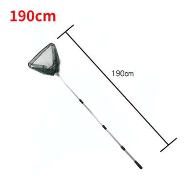 1db Kihúzható leszálló horgászháló 150cm/190cm alumínium ötvözet teleszkópos nagy háló, nagy sűrűségű halászháló összecsukható háló