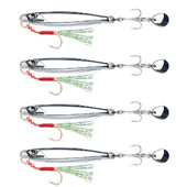 4 vnt. 10/15/20/30/40 g Metaliniai lietiniai šaukšteliai žvejybos masalai, velkamieji, kieto masalo žvejybos masalai, skirti ešeriams ir jūrinėms žuvims