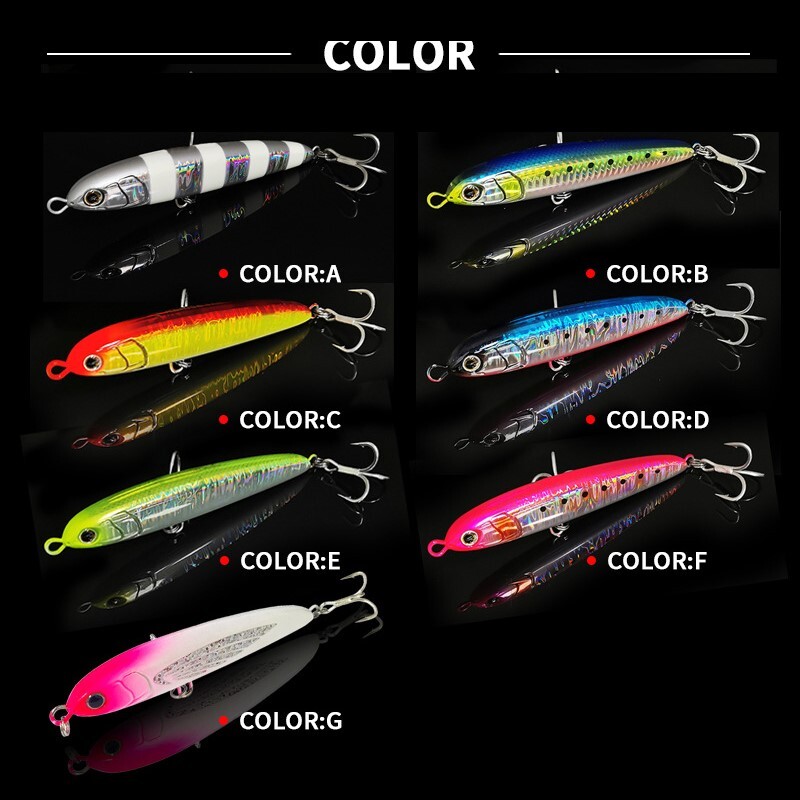 TSUYOKI Pencil Fishing Lures 2024 Maria Rerise S105 40 grammos süllyedő csali Stickbaits trolling csali tengeri horgászathoz Gt Tuna Lure