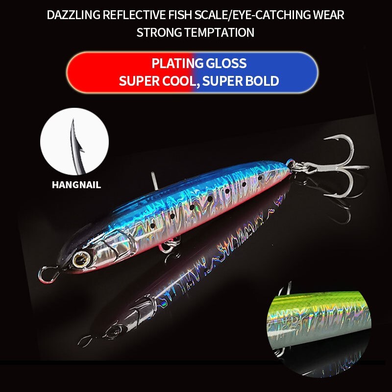 TSUYOKI Pencil Fishing Lures 2024 Maria Rerise S105 40 grammos süllyedő csali Stickbaits trolling csali tengeri horgászathoz Gt Tuna Lure