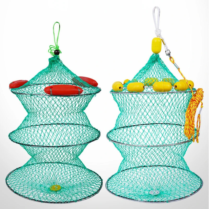 Úszó halászháló Összecsukható halkosárvédő táska Nylon úszóképességű horgászfelszerelés vonóháló Halvédő háló