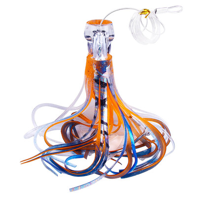 1vnt 65g/100g dervos galvutė aštuonkojis minkštas sijonas jaukas žvejybai giliavandeniu laivu Didelis velkamasis masalas tunams Wahoo Fast Sking