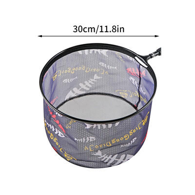 Saldūdens nolaišanas tīkls Salokāms saldūdens nolaišanas tīkls Acs makšķerēšanas lāpstiņa tīkla maiss Zivju instrumenti 뜰채