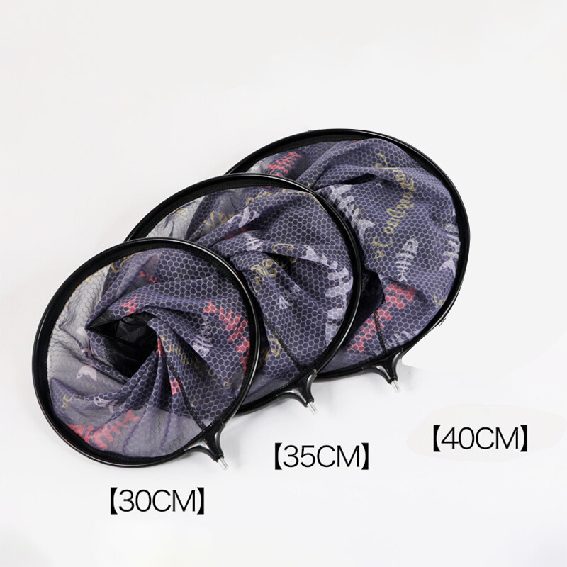 Saldūdens nolaišanas tīkls Salokāms saldūdens nolaišanas tīkls Acs makšķerēšanas lāpstiņa tīkla maiss Zivju instrumenti 뜰채