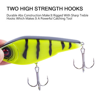 Hanlin Sinking Glide Jerkbait 75/90/120/150/mm Muskie Fishing Lure Swimbait Δημοφιλές Pike Hard Jerk Bait Crankbait Wobbler Tackle