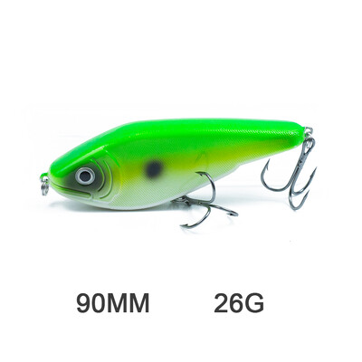 Hanlin Süllyedő Glide Jerkbait 75/90/120/150/mm Muskie Fishing Lure Swimbait Népszerű csuka Hard Jerk Bait Crankbait Wobbler Tackle