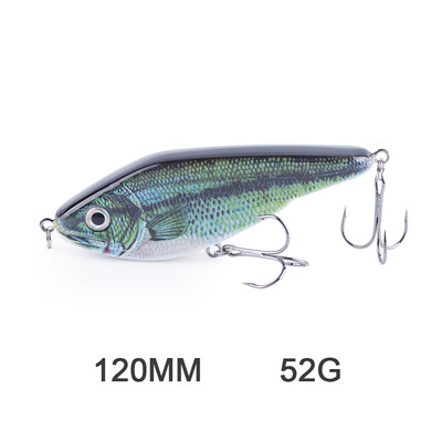 Hanlin Süllyedő Glide Jerkbait 75/90/120/150/mm Muskie Fishing Lure Swimbait Népszerű csuka Hard Jerk Bait Crankbait Wobbler Tackle