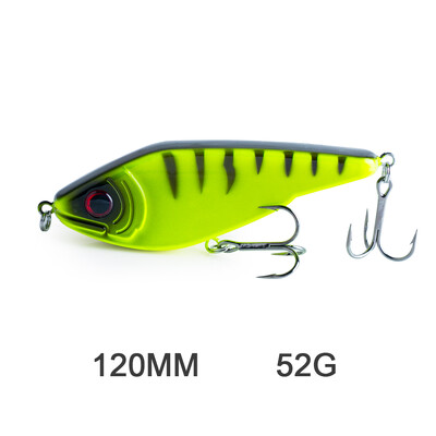 Hanlin Süllyedő Glide Jerkbait 75/90/120/150/mm Muskie Fishing Lure Swimbait Népszerű csuka Hard Jerk Bait Crankbait Wobbler Tackle
