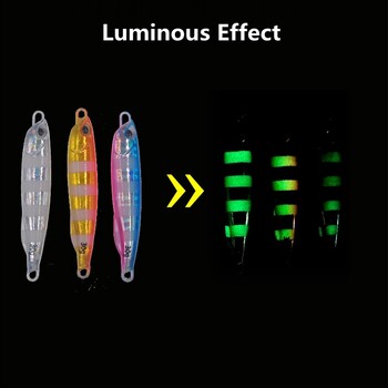 Fishing Lure Metal Jig 4τμχ/Παρτίδα 20g 30g 40g 60g Jigging Lure Long Casting Jigs Spoon Wobbler Bait Sea Bass Fishing Bait Pesca