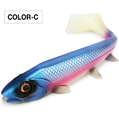 Spinpoler Bombshad Coada pătrată Swimbait Shad Pike Naluci 14cm 18cm Imprimare Silicon Artificial Pentru Big Catch Pescuit în Marea Wobbler