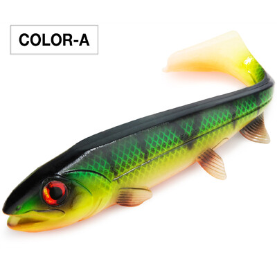 Spinpoler Bombshad Coada pătrată Swimbait Shad Pike Naluci 14cm 18cm Imprimare Silicon Artificial Pentru Big Catch Pescuit în Marea Wobbler