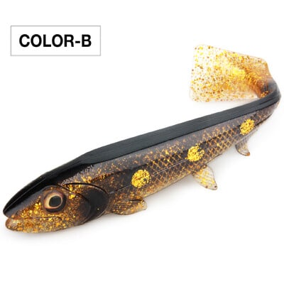 Spinpoler Bombshad Coada pătrată Swimbait Shad Pike Naluci 14cm 18cm Imprimare Silicon Artificial Pentru Big Catch Pescuit în Marea Wobbler