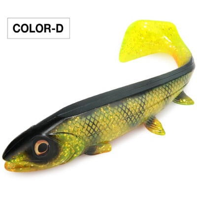Spinpoler Bombshad Coada pătrată Swimbait Shad Pike Naluci 14cm 18cm Imprimare Silicon Artificial Pentru Big Catch Pescuit în Marea Wobbler