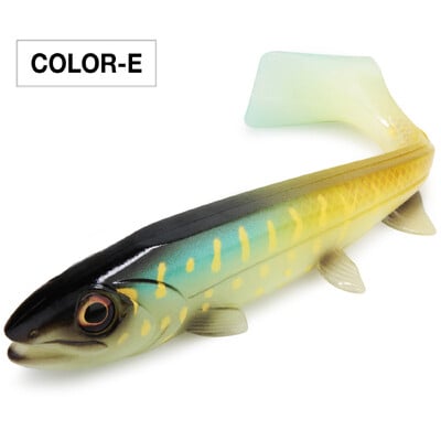 Spinpoler Bombshad Coada pătrată Swimbait Shad Pike Naluci 14cm 18cm Imprimare Silicon Artificial Pentru Big Catch Pescuit în Marea Wobbler