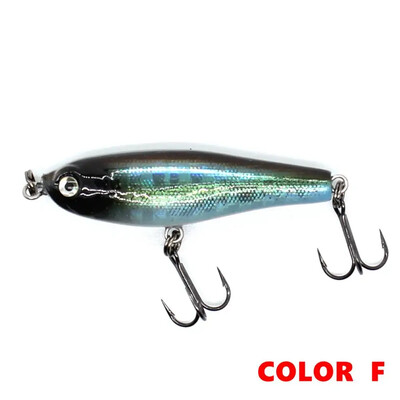 AOCLU kieto masalo pieštuko voblerio masalas, skęstanti maža lazda, plaukianti kaip sužeista mirštanti žuvis, VMC kabliukai, tvirtas korpusas, 38 mm, 2,8 g