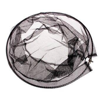 Fly Fishing Net Δίχτυ προσγείωσης ψαριών Αποσπώμενο πλαίσιο από ανοξείδωτο χάλυβα και πλέγμα από μαλακό υλικό ιδανικό για σύλληψη και απελευθέρωση