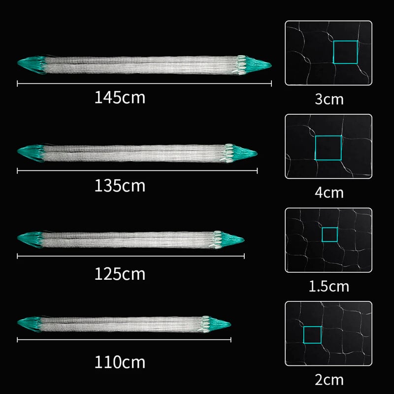 30 m tinklinis žvejybos tinklas, nailono monogijinis tvirtas plūduriuojantis gaudyklė, rankinis užmetamas tinklas lauko žvejybos reikmenys