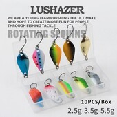 2,5g/3,5g/5g horgászkészlet Jig Spoon Lure Csali készlet Keményfém Spinner Wobbler Spoon Trout Bass Area Horgászfelszerelés Csali kanál csali