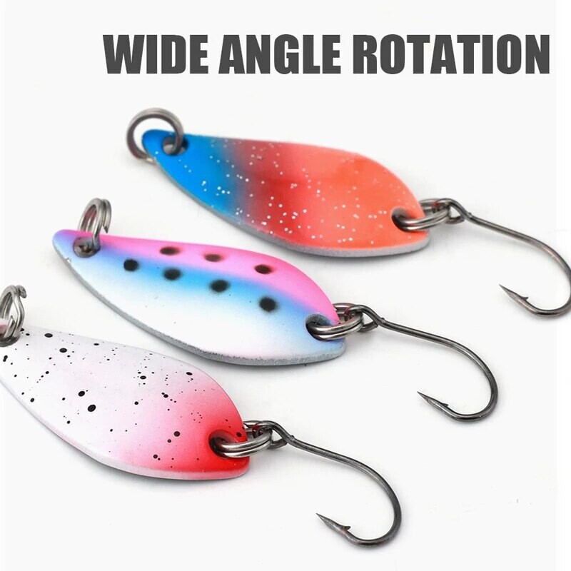 2,5g/3,5g/5g horgászkészlet Jig Spoon Lure Csali készlet Keményfém Spinner Wobbler Spoon Trout Bass Area Horgászfelszerelés Csali kanál csali